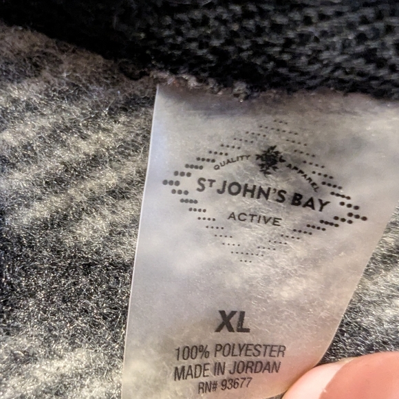 St. John's Bay Plaid Hooded Top Size XL - Picture 5 of 8